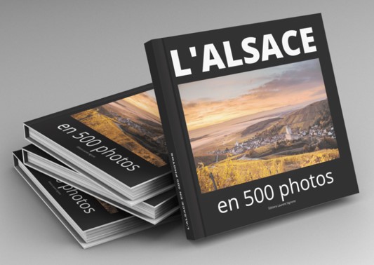 Couverture livre "L'Alsace en 500 photos"